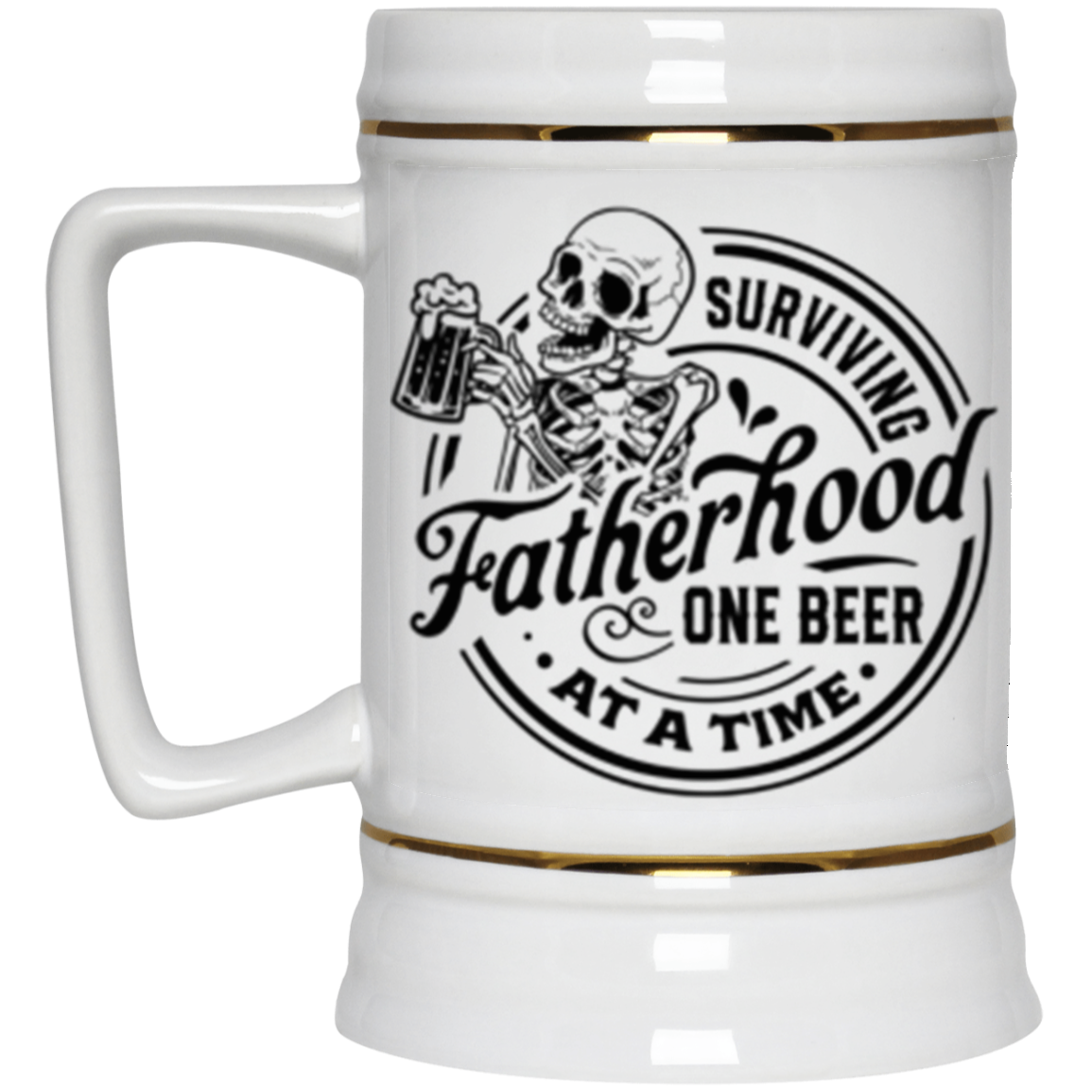 SURVIVING FATHERHOOD ONE BEER AT A TIME  Beer Stein 22oz.