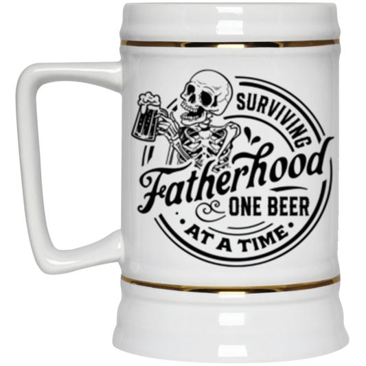 SURVIVING FATHERHOOD ONE BEER AT A TIME  Beer Stein 22oz.