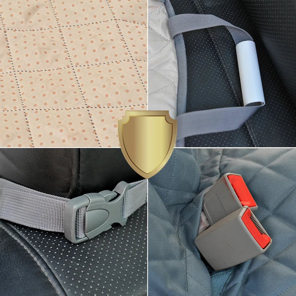 Waterproof Dog Seat Cover with Pockets