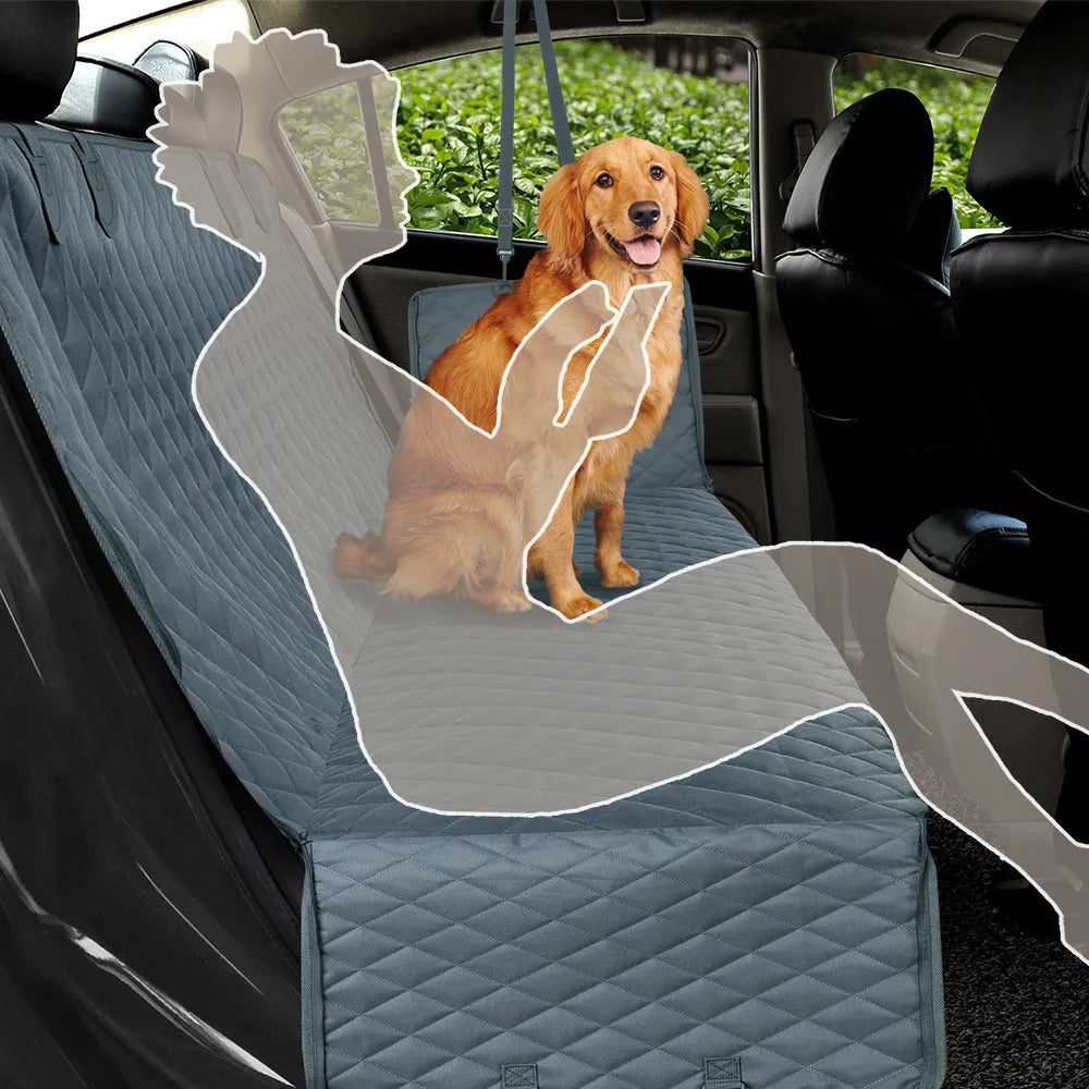 Waterproof Dog Seat Cover with Pockets