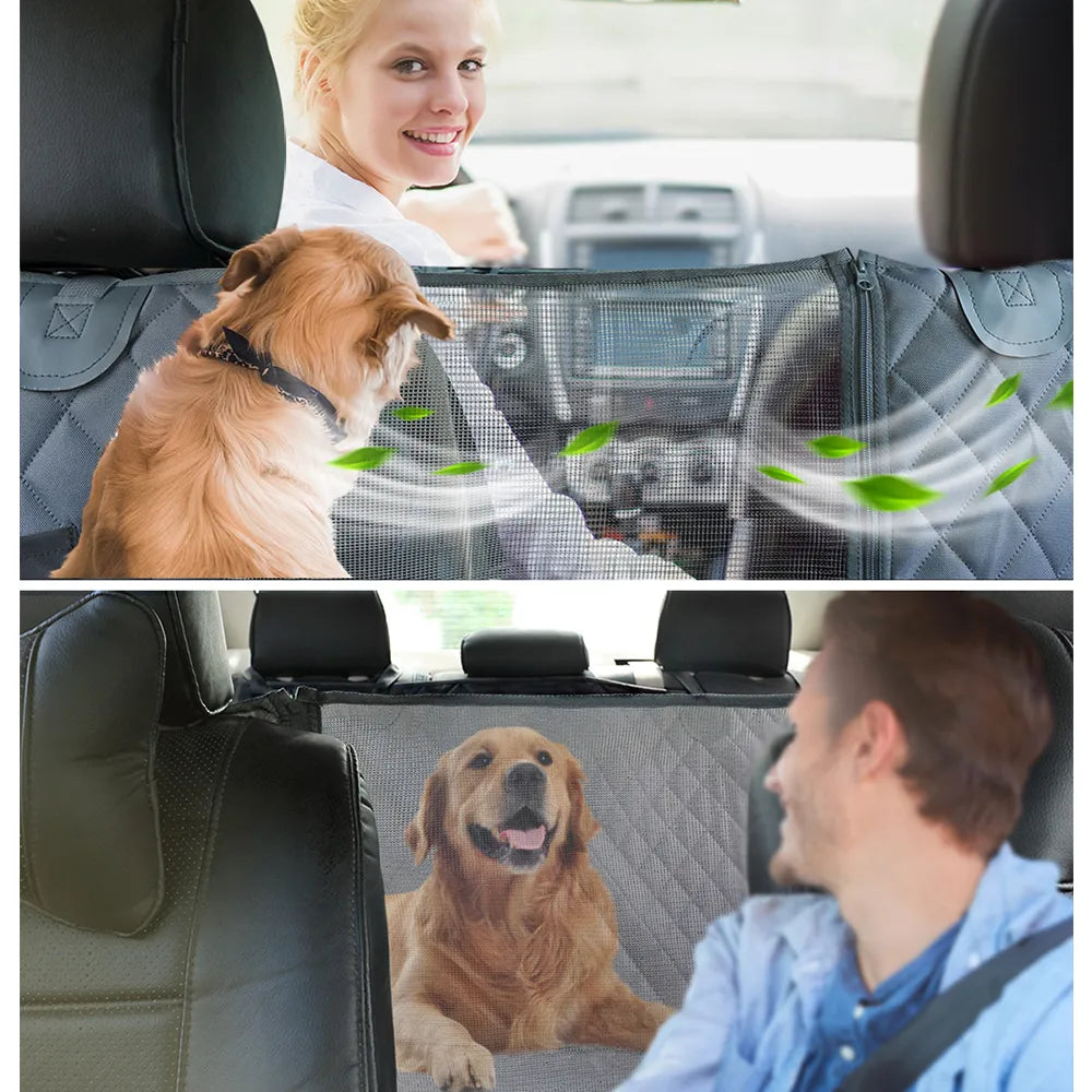 Waterproof Dog Seat Cover with Pockets