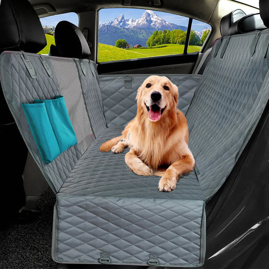 Waterproof Dog Seat Cover with Pockets