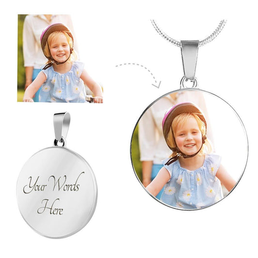 CIRCLE NECKLACE CUSTOMIZED PHOTO