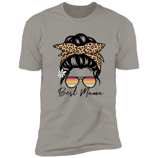 BEST MAMA  HAIR BUN T-SHIRT