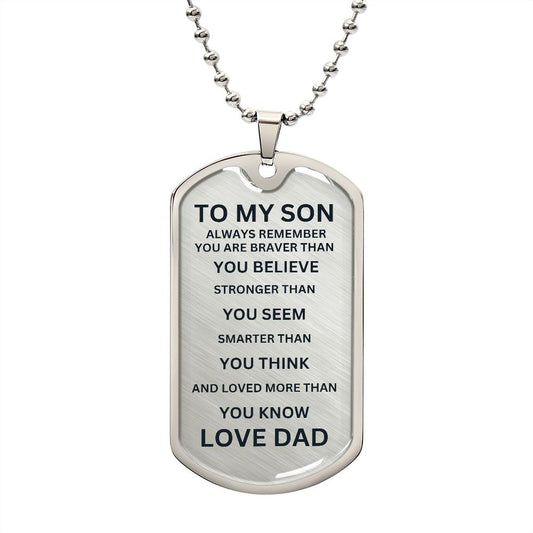 SON DOGTAG SILVER