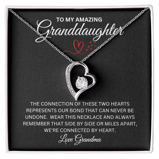 GRANDDAUGHTER CONNECTION WITH GRANDMA FOREVER LOVE NECKLACE