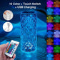 ColorCascade Crystal Lamp:  16 Enchanting Colors